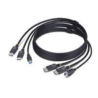 STARTECH.COM 1,8m Dual-DisplayPort und USB KVM Kabel 4K 60Hz DP und USB 3.0 Kabel fur KVM Switch-Ums