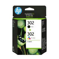 HP 302 2-pack Black/Tri-colour Original Ink Cartridges - Original - Pigment-based ink - Black - Cyan - Magenta - Yellow - HP - Multi pack - HP DeskJet 1110; HP DeskJet 2130; HP DeskJet 3630; HP OfficeJet 3830; HP OfficeJet 4650; HP ENVY...