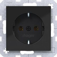 Hager SSD NACHTSCHWARZ GLÄNZEND (WAS1100BG BERKER AX/)