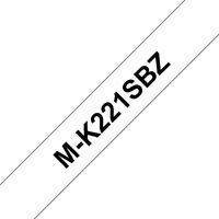 BROTHER MK221S Schriftbandkassetten weiss schwarz 4mx9mm nicht laminiert fuer P-touch 55 60 65 75 80