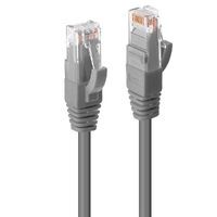 Lindy Cat.6 UTP 0.5m - 0.5 m - Cat6 - U/UTP (UTP) - RJ-45 - RJ-45 - Grey