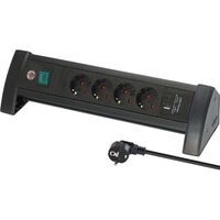 Brennenstuhl Premium Office Line Plus 4-Wege-Verlängerungssteckdose mit USB C PD 1,8m