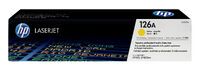 HP 126A Yellow Original LaserJet Toner Cartridge - 1000 pages - Yellow - 1 pc(s)