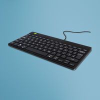 R-Go Compact Break Keyboard - QWERTY (UK) - black - wired - Mini - USB - QWERTY - Black