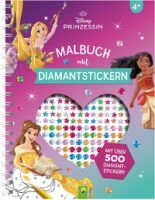 Naumann & Göbel Verlagsgesellschaft Disney Prinzessin Malbuch mit Diamantstickern
