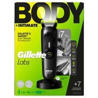 GilletteLabs i7 Körper- + Intimhaartrimmer für Männer, LED-Licht & SkinFirst-Technologie 