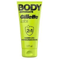 Multipack 6x Gillette Labs Body + Intimate Reinigungs- und Rasiercreme 177 ml
