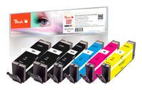 Peach 320124 - Pigment-based ink - Black - cyan - magenta - yellow - Canon - Multi pack - Canon Pixma IP 7200 Series Canon Pixma IP 7250 Canon Pixma IP 8700 Series Canon Pixma IP 8750... - 6 pc(s)