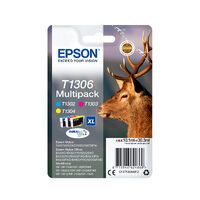 Epson Stag Singlepack Cyan T1302 DURABrite Ultra Ink - High (XL) Yield - 10.1 ml - 765 pages - 1 pc(s)