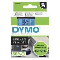 DYMO D1  Schriftband         9mmx7.0m schwarz->blau (S0720710)