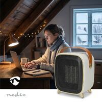 Nedis Multipack Keramik-PTC-Heizlüfter / 900 / 1200 W / 2 Wärme Modes / Verstellbares Thermostat / Überhitzungsschutz / Stolperschutz / Timer - 8 Stück
