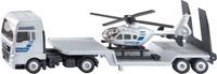 SIKU 1759 MAN Lkw mit Polizei Helikopter