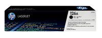 HP 126A Black Original LaserJet Toner Cartridge - 1200 pages - Black - 1 pc(s)