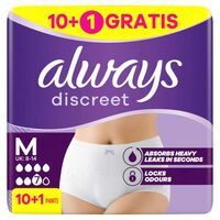 Multipack 2x Always Discreet Inkontinenz-Höschen Für Frauen, M, 11 Stück