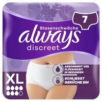 Multipack 3x Always Discreet Inkontinenz-Höschen Für Frauen, XL, 7 Stück