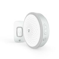Nedis Drahtloses Türklingel Set / Batteriebetrieben / 4.5 V DC / 1x CR2032 / Lautstärke: 80 dB / Signalreichweite: 150 m / 60 Melodien / 1 Empfänger / Weiss