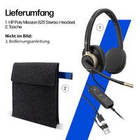 HP Poly Mission 825 Stereo USB Wired Headset WW (C01FCAA#AC3)