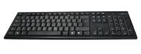 LogiLink ID0104 - Full-size (100%) - Wireless - RF Wireless - QWERTZ - Black - Mouse included