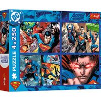 Trefl S.A. Puzzle 4x250 - Superman