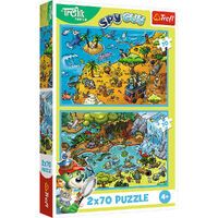Trefl S.A. Puzzle 2 x 70  Tiere
