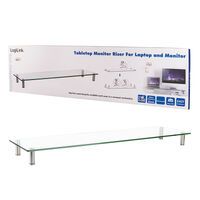 LogiLink BP0060 - Freestanding - 20 kg - Height adjustment - Stainless steel - Transparent