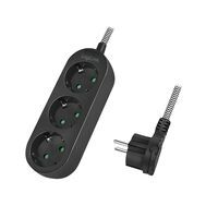 LogiLink LPS261 - 1.5 m - 3 AC outlet(s) - Indoor - IP20 - 1.5 mm² - Black - White
