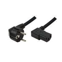 LogiLink Swiss-IEC - IEC-C13 - 2m - 2 m - C13 coupler - Black