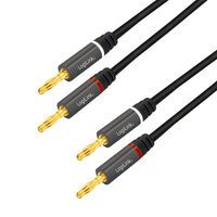 Logilink Lautsprecherkabel, 2x2.50 mm2 + Bananenstecker 3m (CA1210)