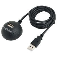 LogiLink CU0013B - USB - USB 1.1,USB 2.0 - Black - 107 mm - 200 mm - 46 mm