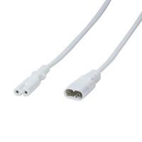 LogiLink 2m - IEC 60320-C8/IEC 60320-C7 - 2 m - C8 coupler - C7 coupler - White