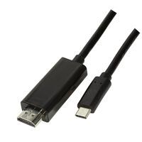 Logilink USB-C Kabel 3.2 Gen1 zu HDMI-A 4K/60 Hz, schw. 1,8m (UA0329)