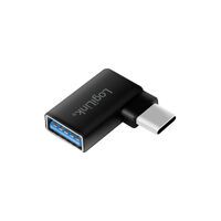 Logilink Adapter USB 3.2 Gen1 Type-C,C/M zu USB-A/F,90°,schw (AU0055)
