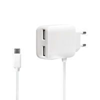 LogiLink USB Steckdosenadapter+Micro-USB-Kabel 2 x USB Port (PA0157W)