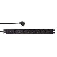 Logilink Steckdosenleiste 8-fach  CEE7/3+2 USB, mit Ü-Schutz (PDU8C02)