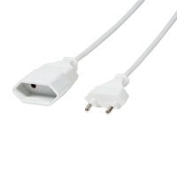 LogiLink 2m - 2xCEE 7/16 - 2 m - CEE7/16 - CEE7/16 - White