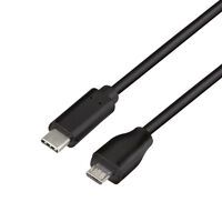 Logilink USB 2.0 Kabel, C/M zu Micro-USB/M 0,5m schwarz (CU0196)