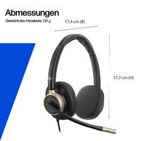 HP Poly Mission 815 Monaural USB Wired Headset WW (C01F8AA#AC3)