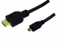 Logilink HDMI-Kabel Ethernet A -> micro D St/St  2.00m bk (CH0032)