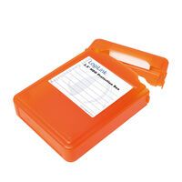 Logilink Festplatten Schutz-Box für 3,5" HDD´s, orange (UA0133O)