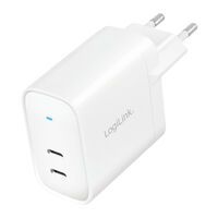 Logilink Steckdosenadapter, 2x USB-C, GaN, 40W (PA0282)