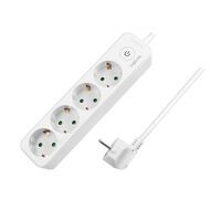 LogiLink LPS245 - 1.5 m - 4 AC outlet(s) - Indoor - Type F - Type F - IP20