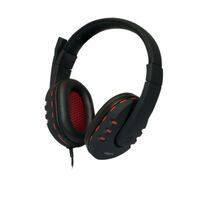 LogiLink HS0033 - Headset - Head-band - Calls & Music - Black - Red - Binaural - 2 m