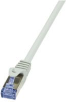 LogiLink Cat6a S/FTP - 0.5m - 0.5 m - Cat6a - S/FTP (S-STP) - RJ-45 - RJ-45 - Grey