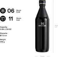 Stanley 1913 All Day Slim Trinkflasche Edelstahl 0.6L - Thermosflasche