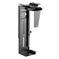 LogiLink EO0005 - Desk-mounted CPU holder - 10 kg - Black - 360° - 8.8 cm - 20.3 cm