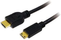 Logilink HDMI-Kabel Ethernet A -> mini St/St  1.00m sw (CH0021)