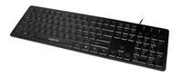 LogiLink ID0138 - Full-size (100%) - USB - Membrane - LED - Black