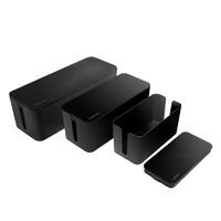 LogiLink KAB0077 - Kabelbox 3er Set schwarz