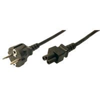 LogiLink CP093 - 1.8 m - C5 coupler - CEE7/7 - 250 V - 10/16 A - Black