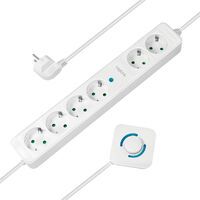 LogiLink LPS271 - Steckdosenleiste 6-fach 4 mit Fußschalter 6x CEE 7/3 1.5 m - Power Strip